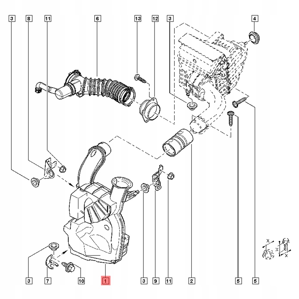 фото №15, Резонатор воздуха megane iii scenic iii 1.6 16v оригинал 8200971790