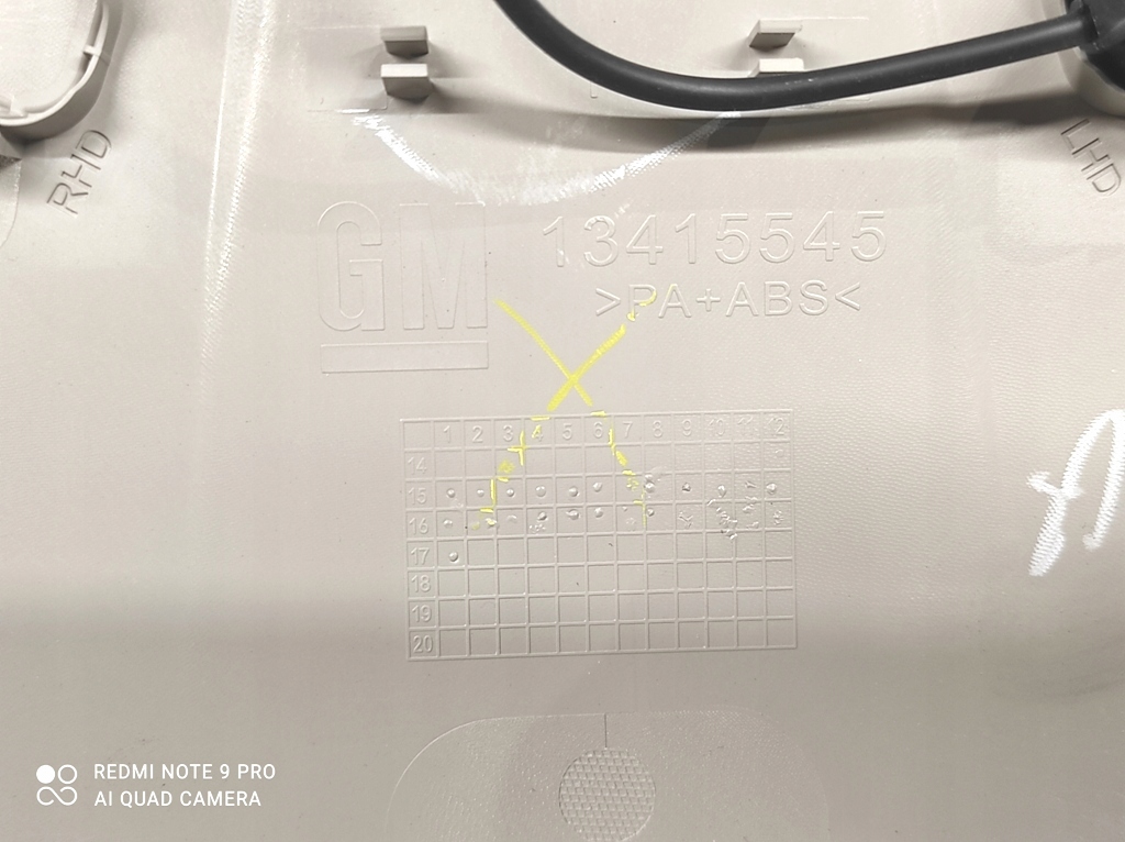 фото №16, Лампа освещение кабины потолочный 13415545 opel astra k v