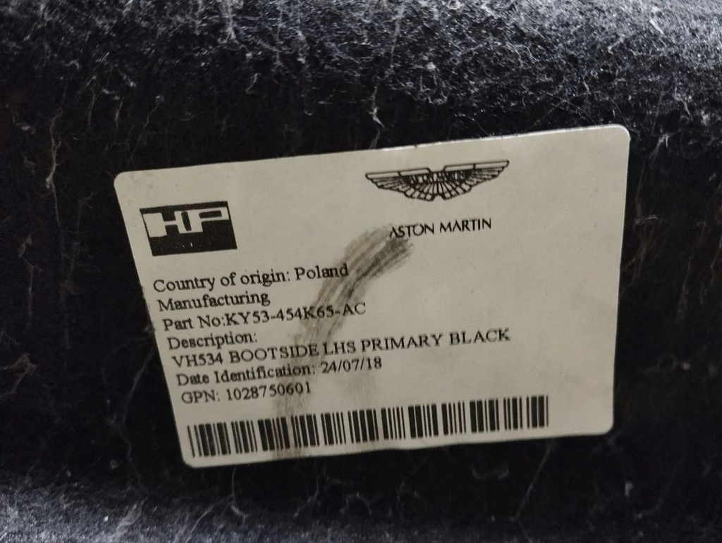 фото №5, Aston martin db11 2019 защита задний крышки ky53454k65ac