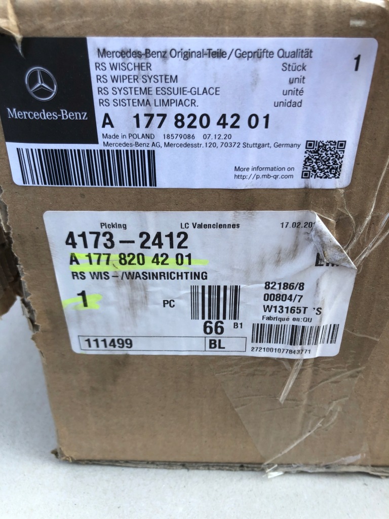 Механизм дворник cla 118 w118 a1778204201 Недорого