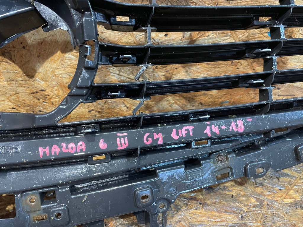 фото №11, Mazda 6 gj iii 3 lift 15-18 решётка радиатора решётка радиатора решётка средняя бампера перед