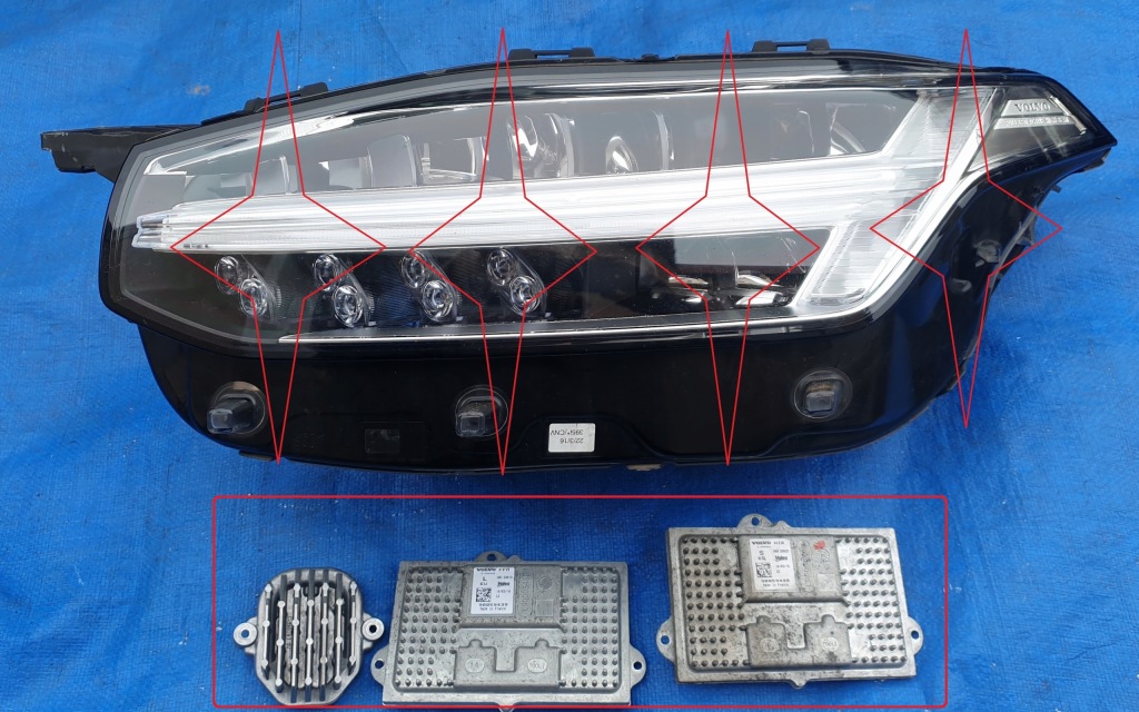 фото №1, Volvo xc90 2 ii full led блок управления лампы передней