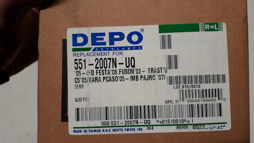 фото №6, Renault megane laguna противотуманная фара l / p depo