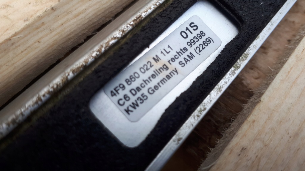 фото №12, Rs6 c6 s6 a6 рейлінги дахові лівий правий satyna 2x