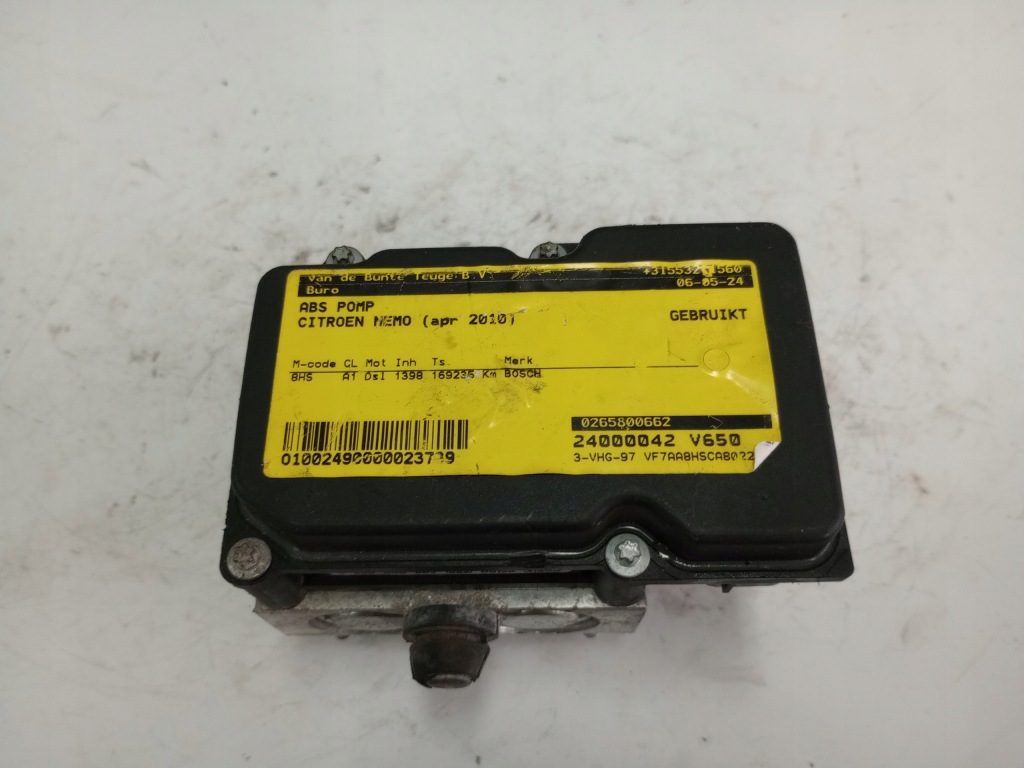 Citroen nemo 2010 насос гальмівна abs 51801321 0265231997 європа Київ