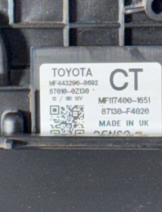 фото №7, Toyota corolla e21 обігрівач комплектна 87050-02x30 mf443260-8472