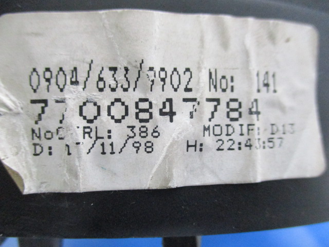 фото №3, Renault megane i дизель лічильник 7700847784