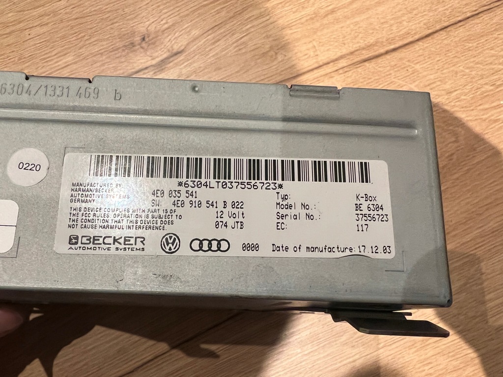 фото №5, Тюнер радіо audi a8 d3 4e0035541 4e0910541b