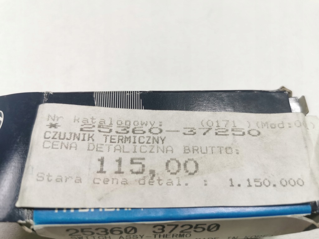 фото №6, Выключатель вентилятора радиатора hyundai elantra 1990-1995 оригинальный номер 25360 37250