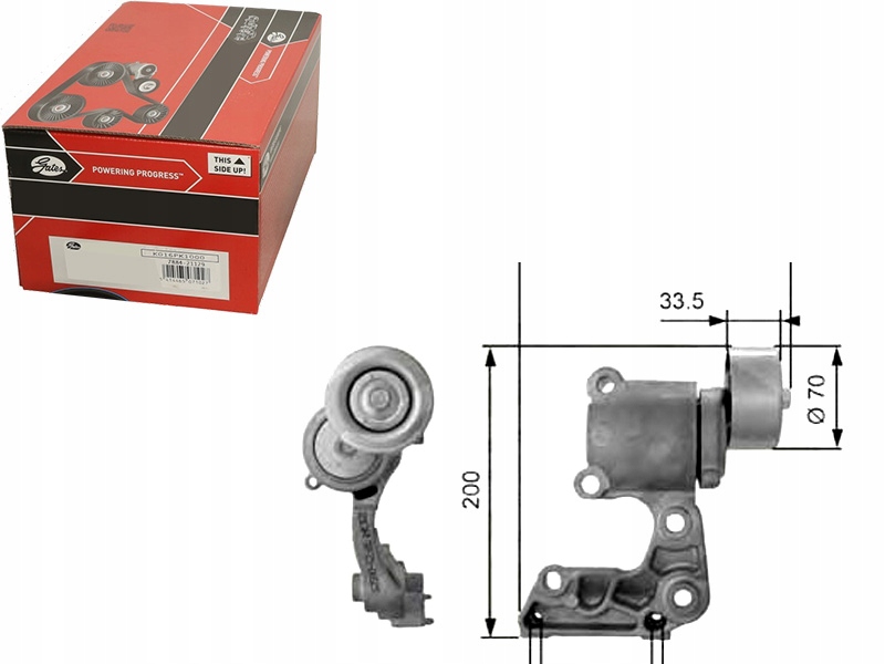 фото №1, Gates ролик натяжителя lexus is c 250 gse2_