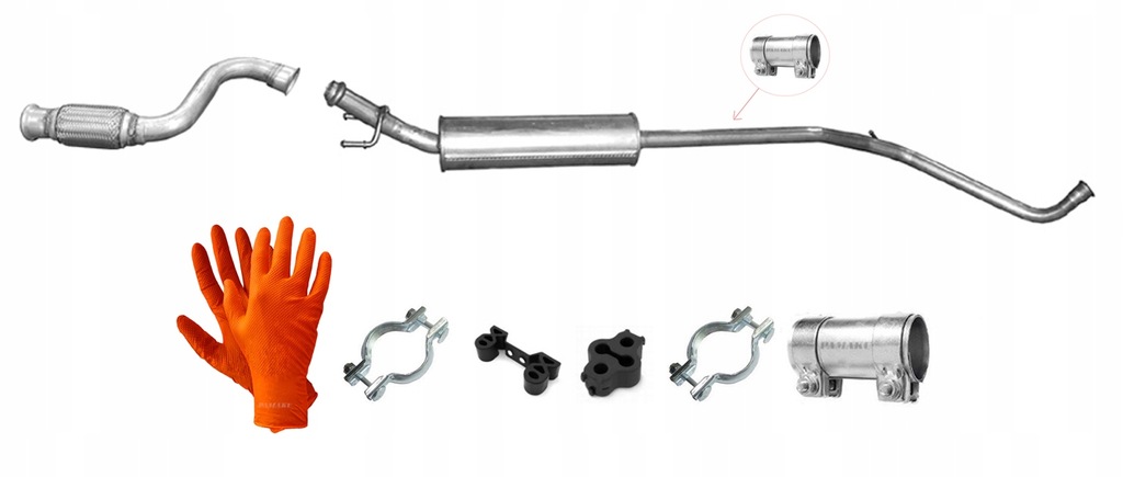 фото №1, Citroen c4 1.6 vti 16v 88kw 2008-2010 хетчбек coupe труба гасник середній