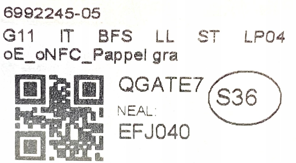 фото №8, Молдинг захист панелі пасажира bmw 7' g11 g12 6992307 9653190 9379167