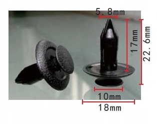 фото №5, Штифт розпірний кліпса mazda mx-6 mx-3 rx-7 rx-8