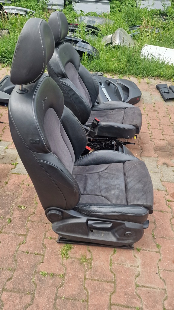 фото №9, Сиденья заднее сиденье обшивки комплект audi s-line кожа q5 8r