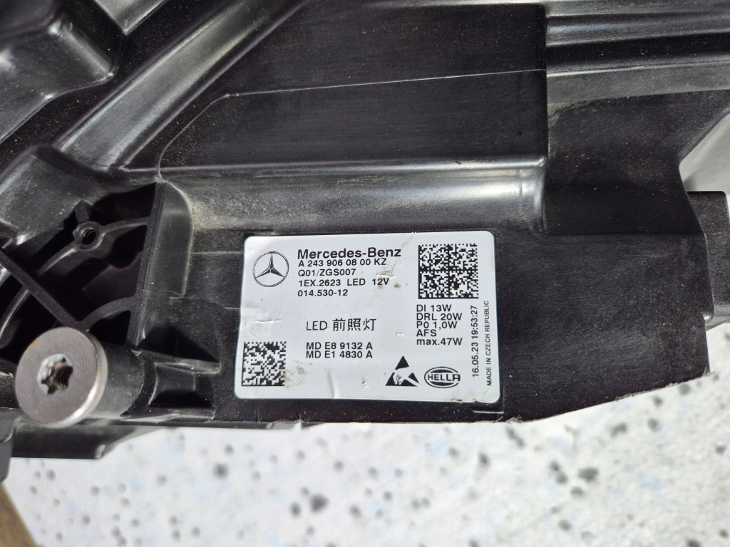 фото №8, Mercedes eqa eqb 22r performance. лампа левая+ правая перед комплект