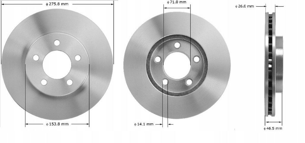 фото №1, Тормозные диски тормозные передние ford taurus thunderbird