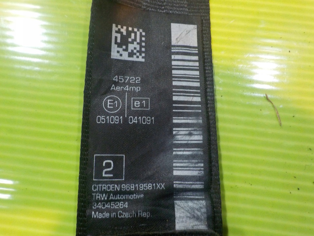 фото №5, Citroen c3 ii 10r pas безопасности правый задняя