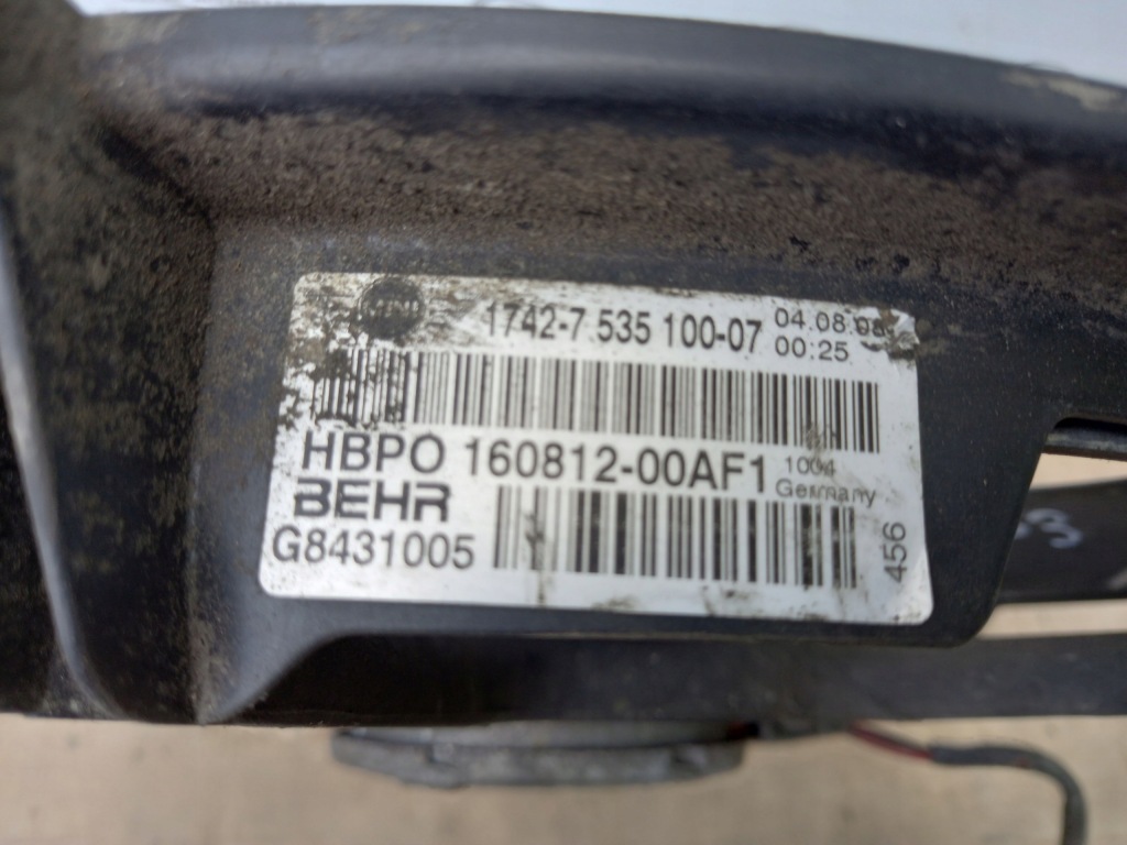 Mini clubman 1 08r вентилятор радиатора 7535100 с Разборки