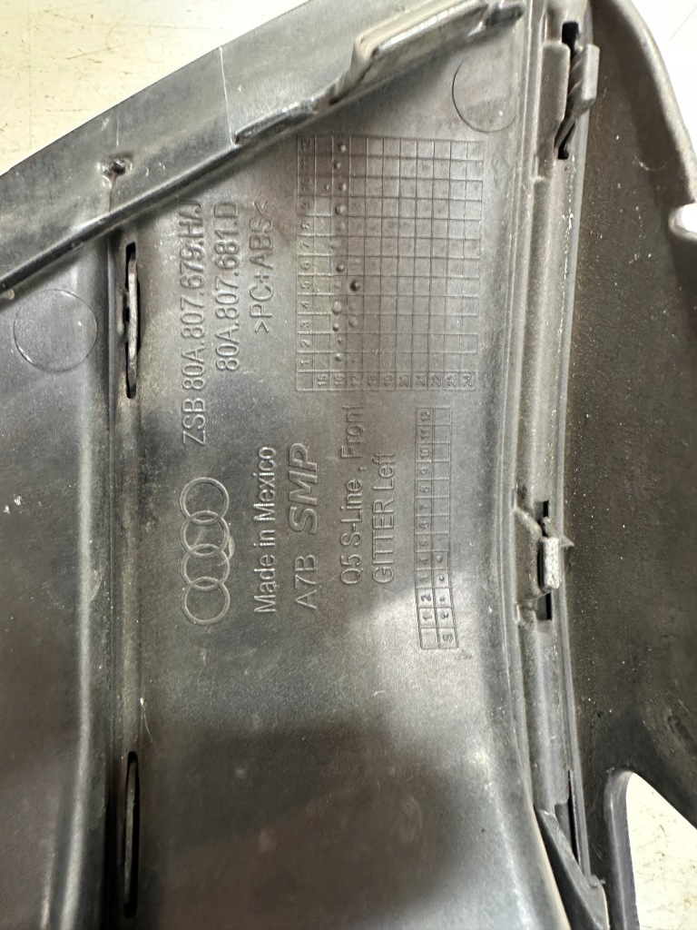 Решётка бампера левая audi q5 80a s-line 80a807681d Цена