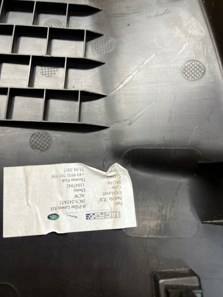 фото №8, Защита обшивка стойка среднего b правая правое jaguar e-pace x540