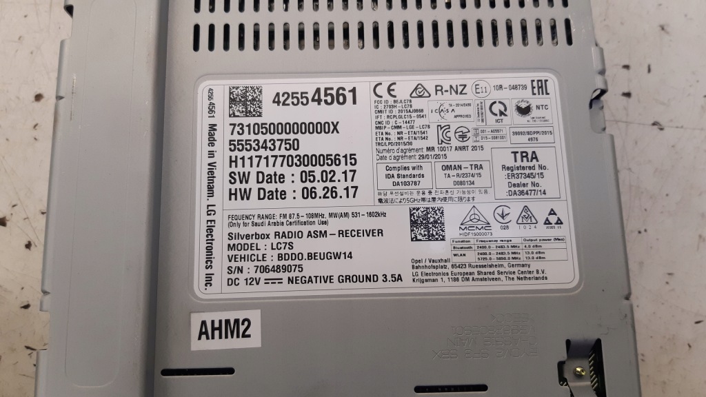 фото №4, Радио 42554561 opel astra k