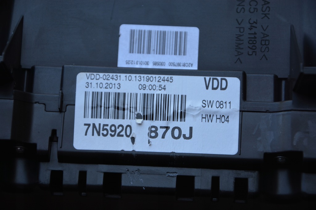 фото №6, Счетчик приборы vw sharan seat alhambra 7n0920870j