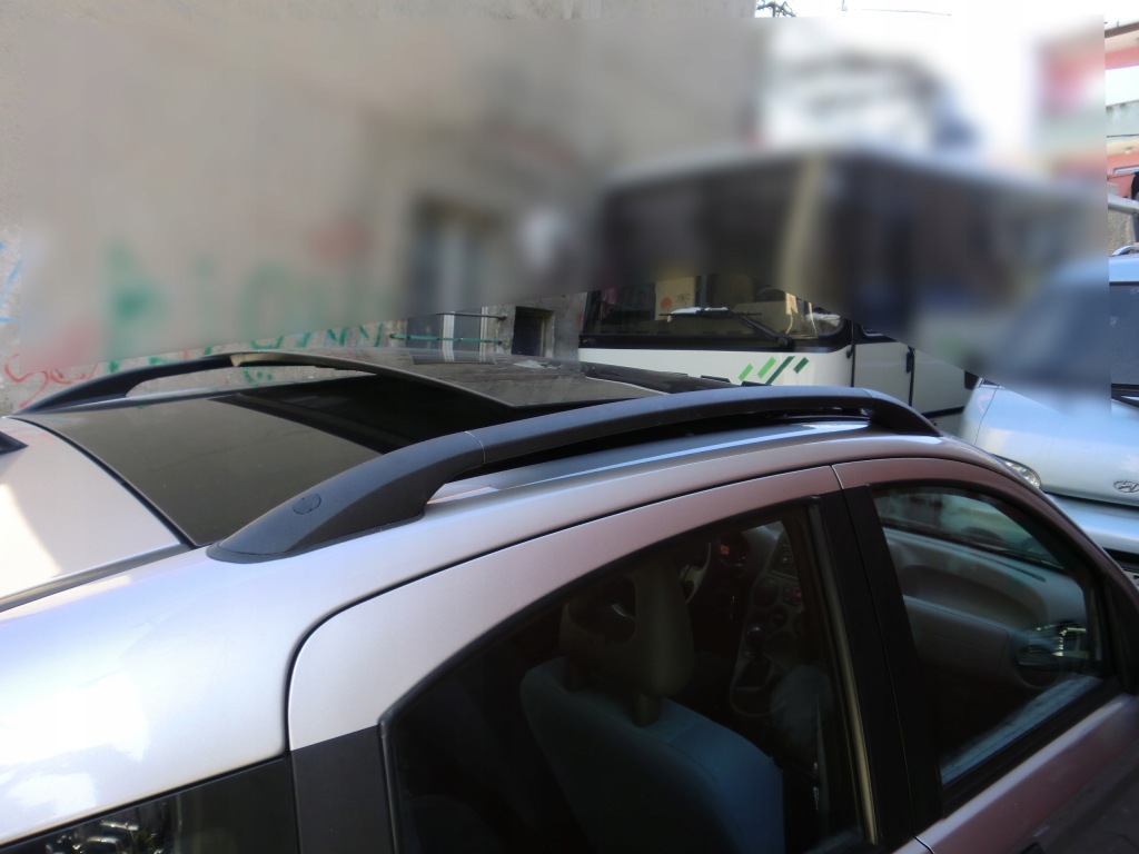 фото №2, Fiat panda 2003-2012 рейлінги дахові багажники чорні