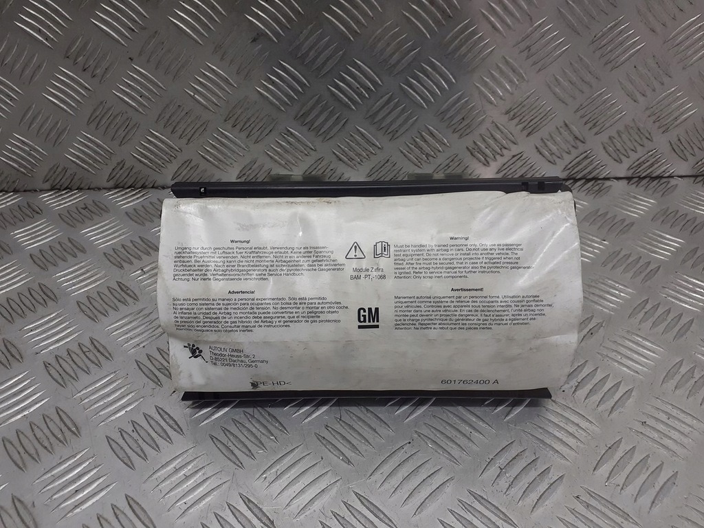 фото №1, Подушка подушка безопасности пассажира opel zafira b 13111177