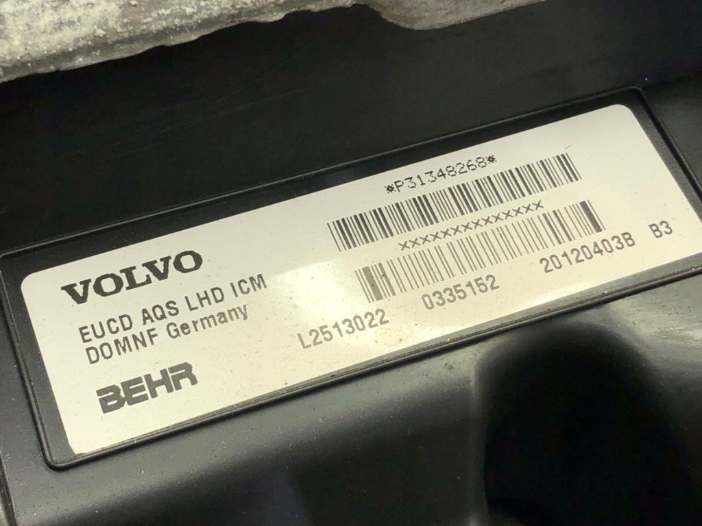 фото №10, Отопитель volvo v60 i p31348268 kombi 10-18 kombajn