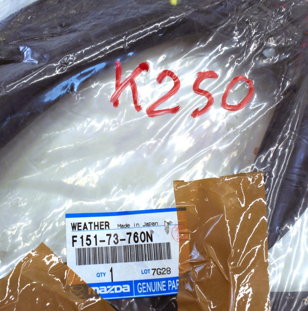 фото №2, Mazda rx8 rx-8 прокладка двері лівих задня задніх nowa org