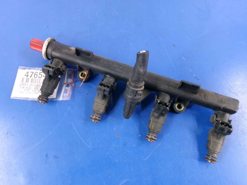 фото №1, Fiat stilo 1.4 молдинг питающая bosch 02801512 4форсунки bosch 0280155971