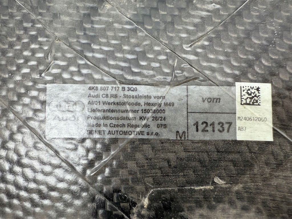 фото №14, Audi rs6 c8 2020 перед спойлер бампера передний