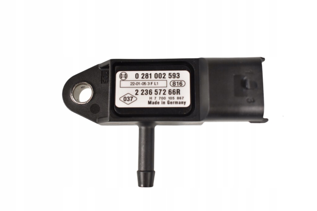 фото №11, Датчик ciśniania наддува 1.9 dci 0281002593