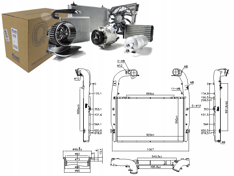 фото №1, Nissens інтеркулер радіатор повітря впускний scania p g r t