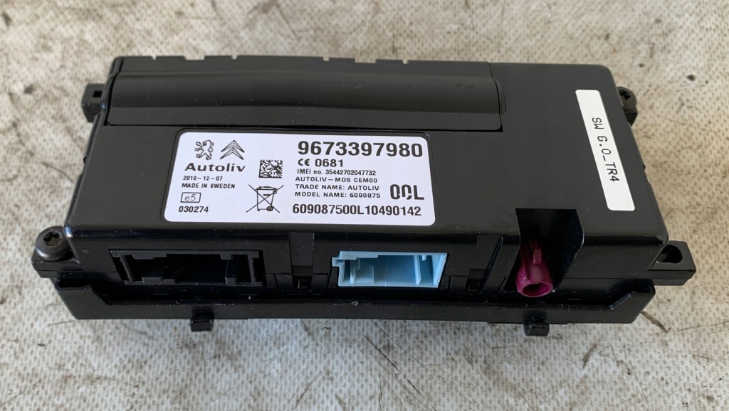 фото №1, Модуль bluetooth citroen c5 iii x7 9673397980