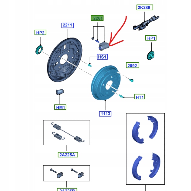 фото №1, Цилиндрик тормозной ford ka mk2 2010-2016