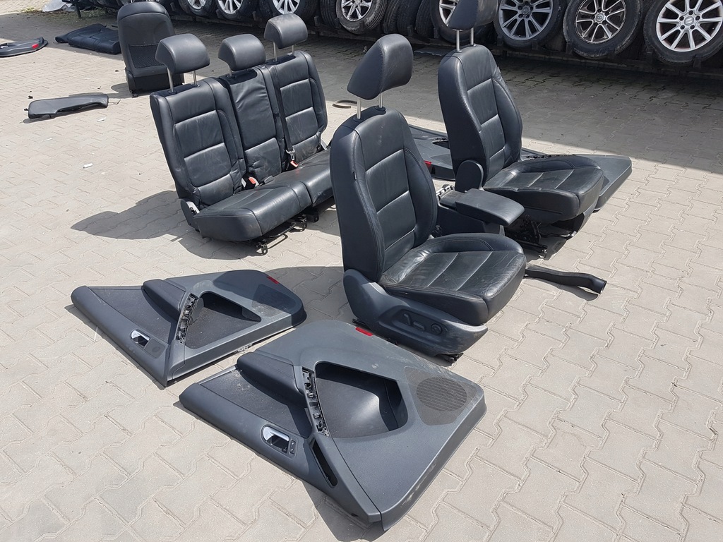 фото №4, Vw tiguan i 5n 06-15r сиденья кожаный заднее сиденье комплект