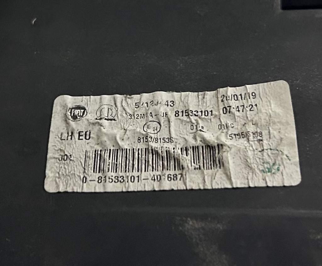 фото №10, Fiat 500 lift 15- лампа левая + правая линза