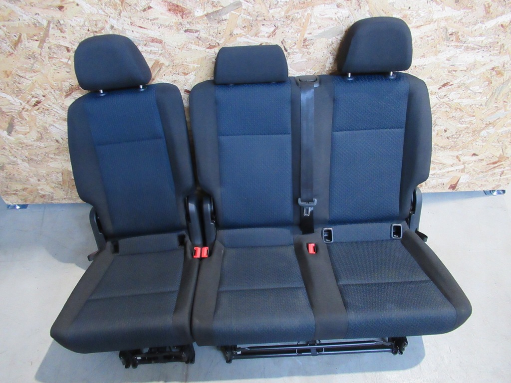 фото №13, Vw caddy iv 4 2k сидіння сидіння заднє сидіння isofix niebieskie kutamo