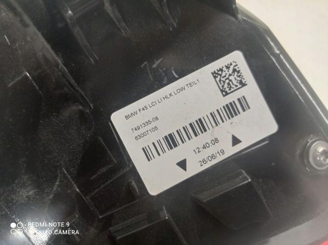 фото №11, Лампа левый задняя bmw seria 2 f45 lci 7491335