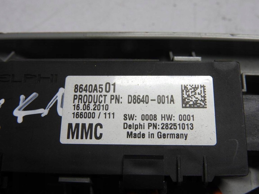 фото №8, Mitsubichi asx i 10-12 модуль сигналізація датчик руху 8640a501