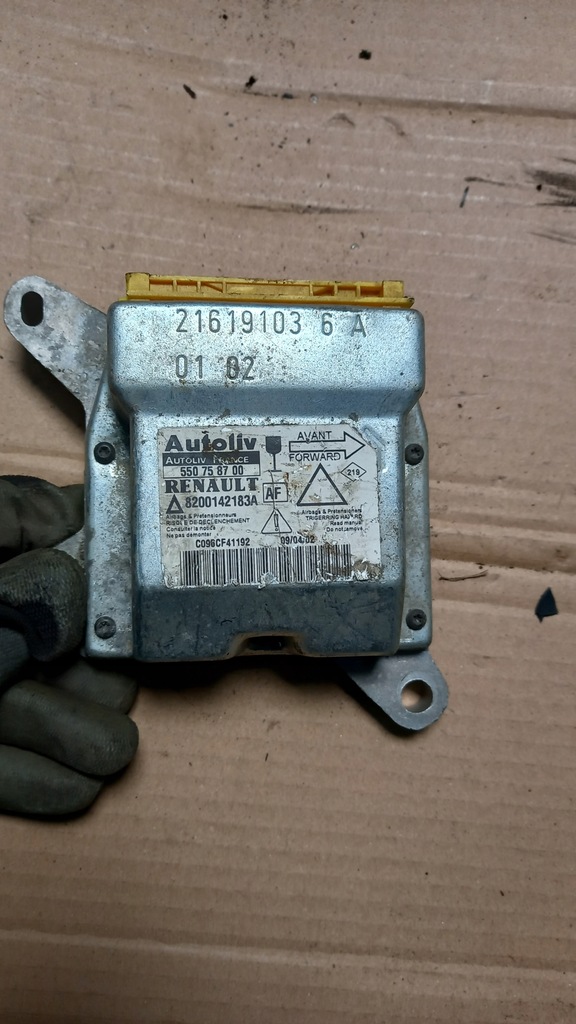 фото №1, Датчик подушка безопасности renault laguna ii 216191036a