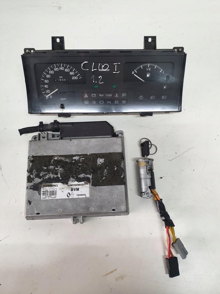 фото №1, Блок управления набор стартовый renault clio i 1.2 7700864274