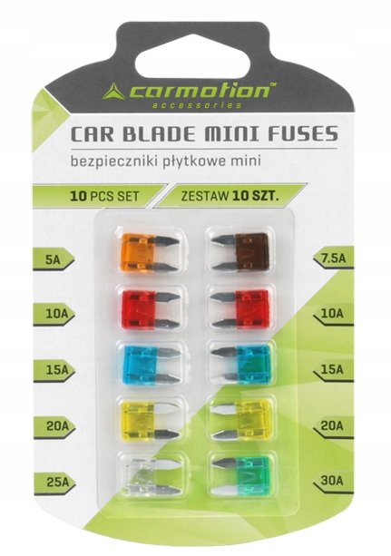 фото №1, Carmotion набор предохранителей plytkowych mini 10s