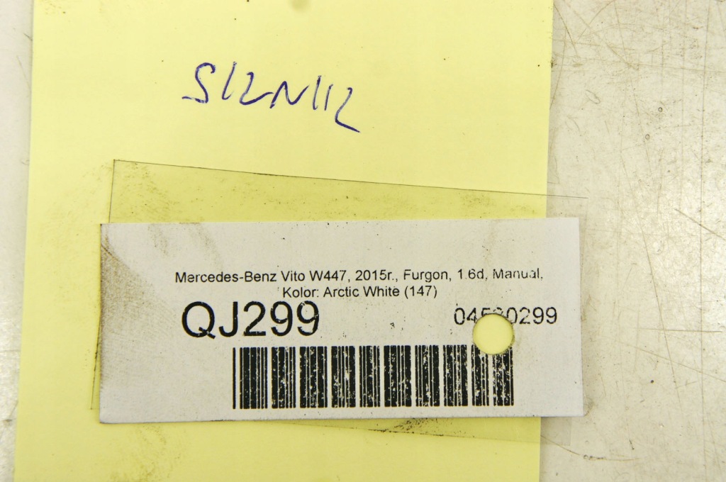 фото №12, Qj299 mercedes vito w447 1.6d 114km двигатель om622.951 23% vat