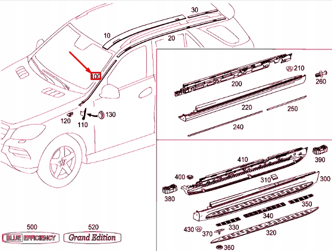 Mb gle w166 передняя правая защита дефлектор воды a1666901280oryginalna Цена