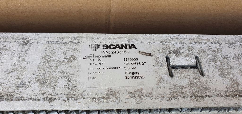 фото №10, Scania s радіатор повітря інтеркулер 8376956 2433151