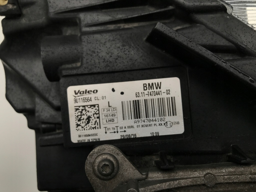 фото №5, Bmw 3 gt f34 левая лампа перед адаптивный led lift 17