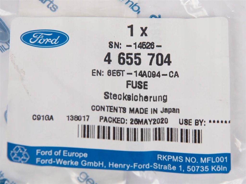 фото №9, Запобіжник 58v 40amp зелений transit ecosport _ 4655704 _ 6e5t-14a094-ca