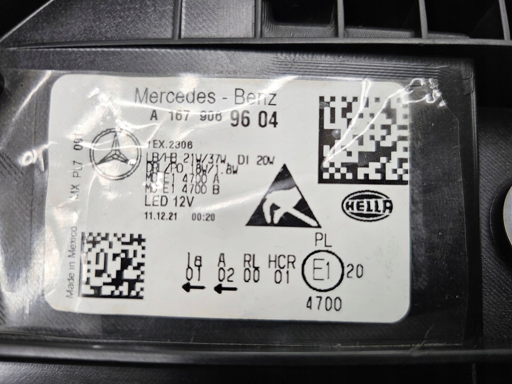 Mercedes gle w167 лампа перед правая full led high performance a1679069604 Доставка